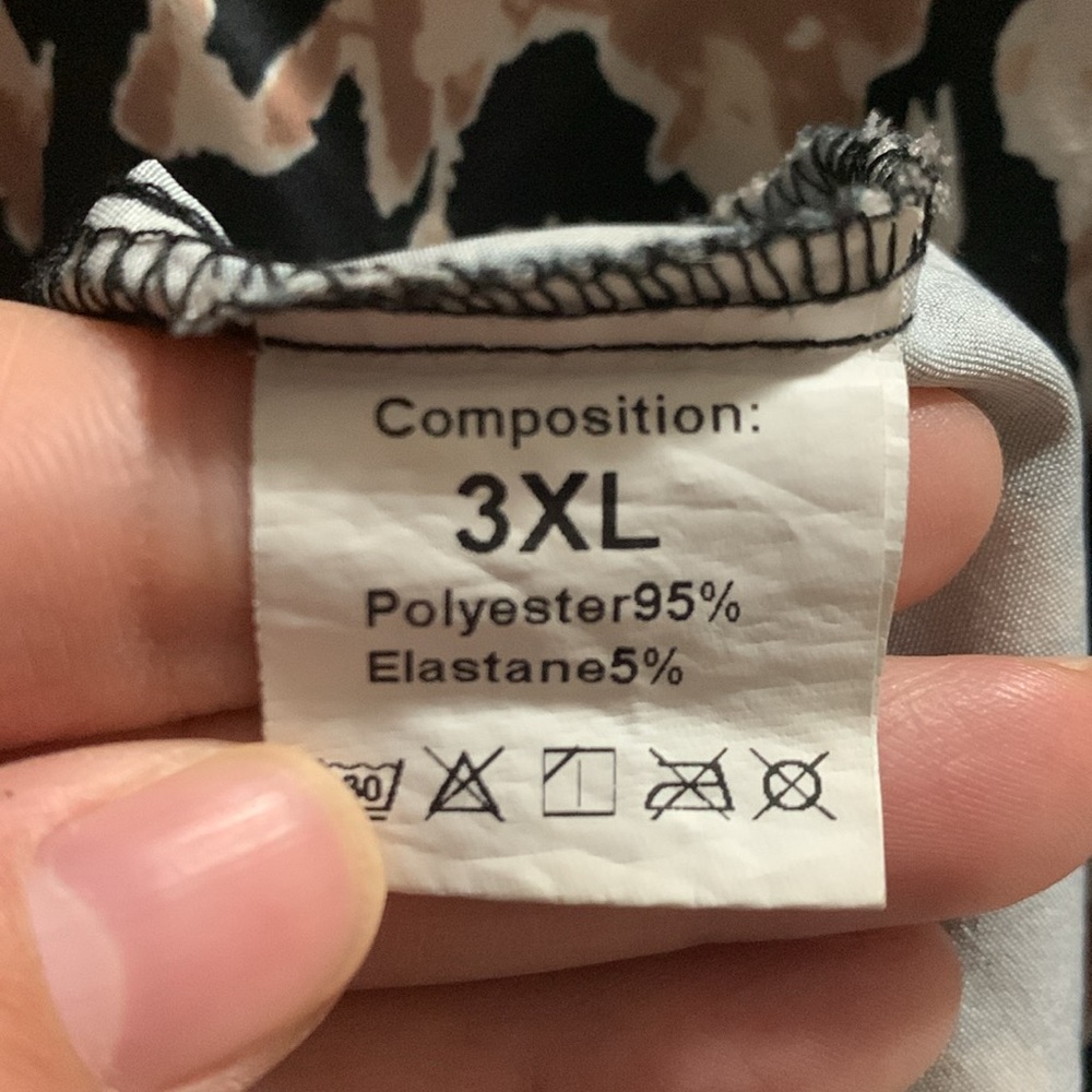 Animal Print Smocked Halter Dress 3X - Picture 3 of 3